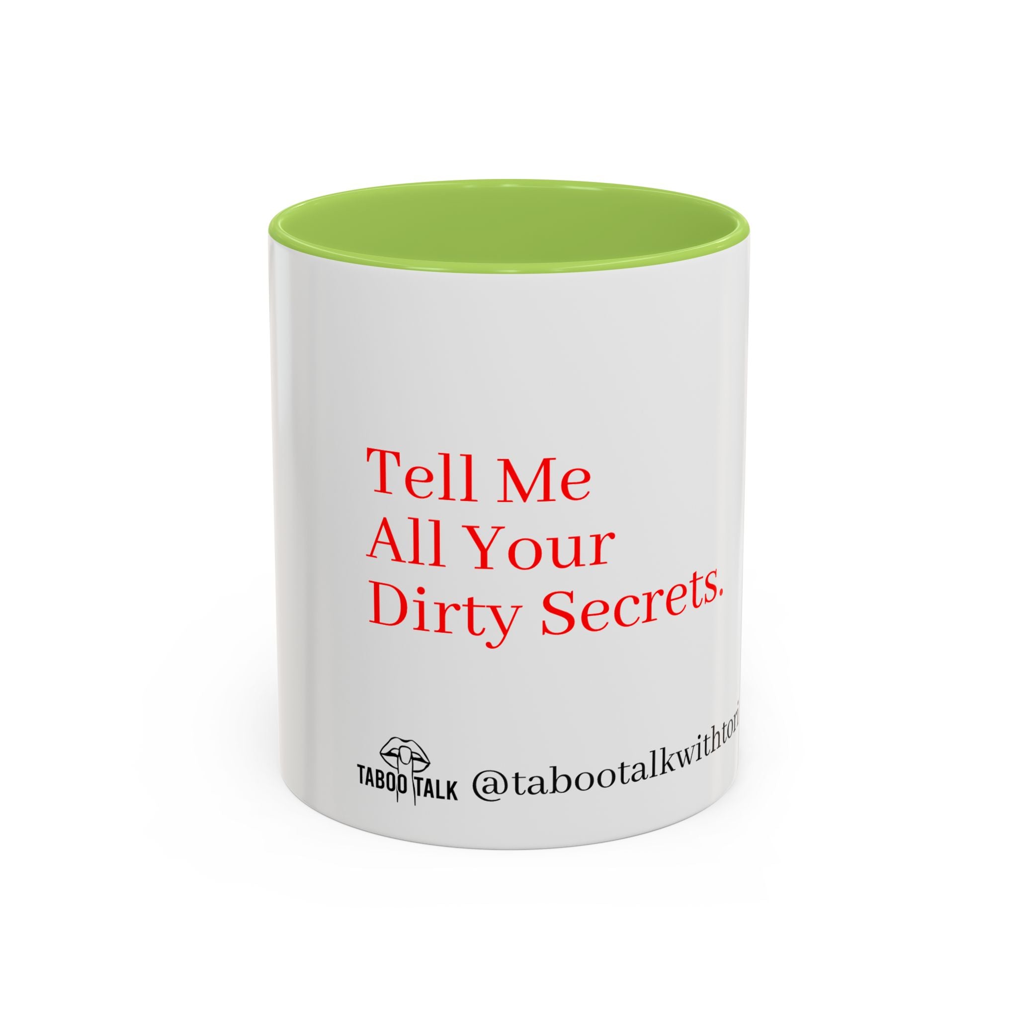 Accent Coffee Mug — 'tabootalkwithtori.com' Branded Accent Coffee Mug (11/15oz)