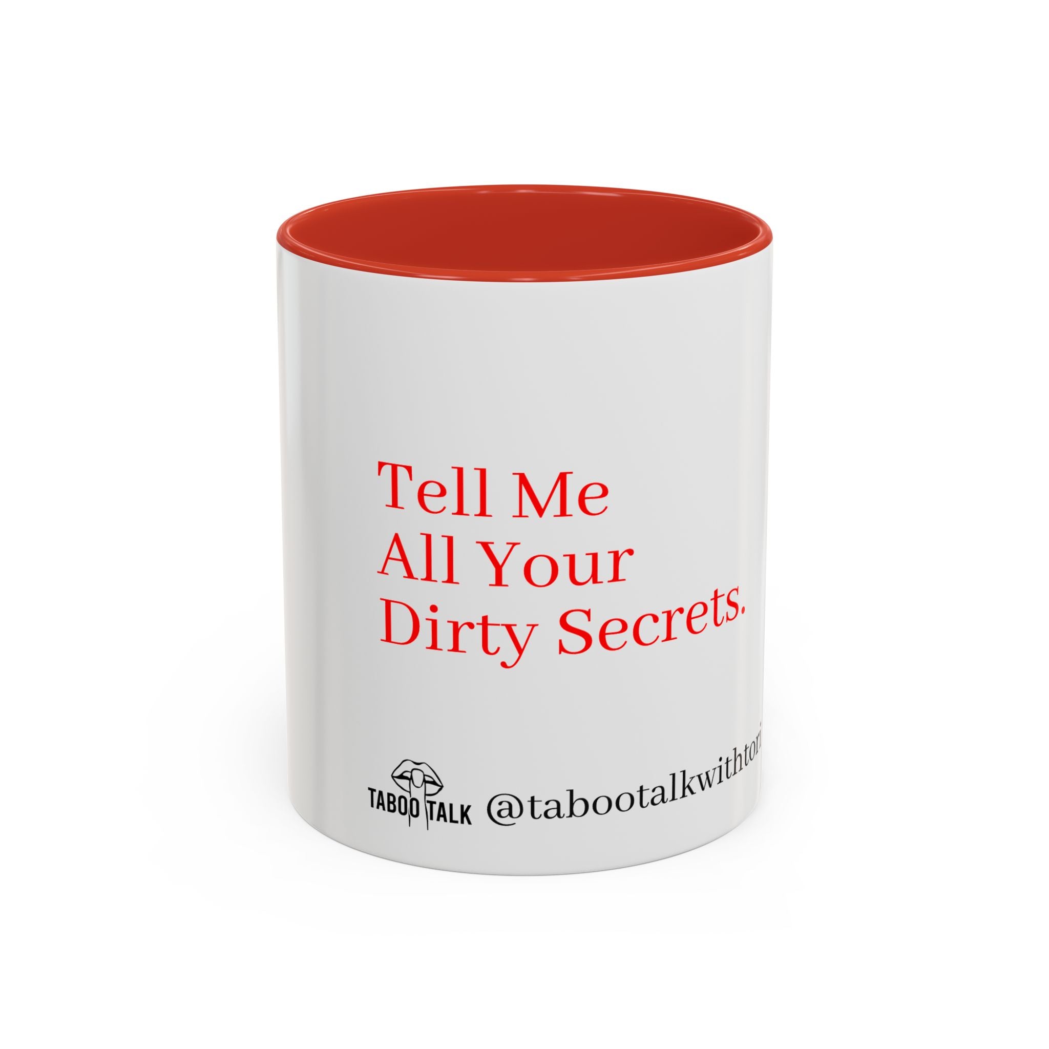 Accent Coffee Mug — 'tabootalkwithtori.com' Branded Accent Coffee Mug (11/15oz)