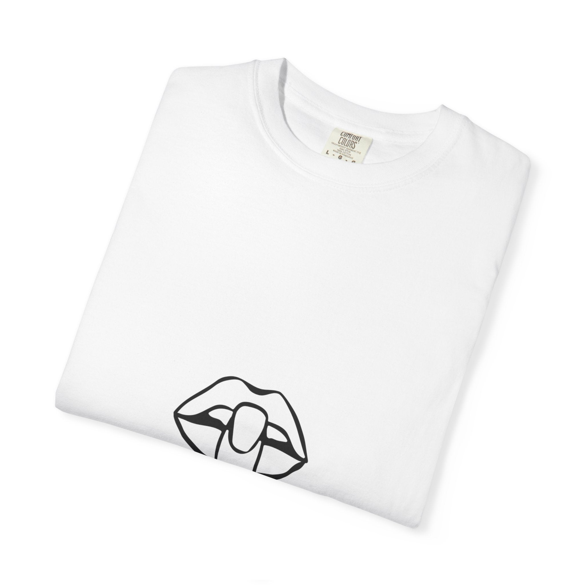 Taboo Talk Graphic T‑Shirt — Shushing Lips Logo Tee