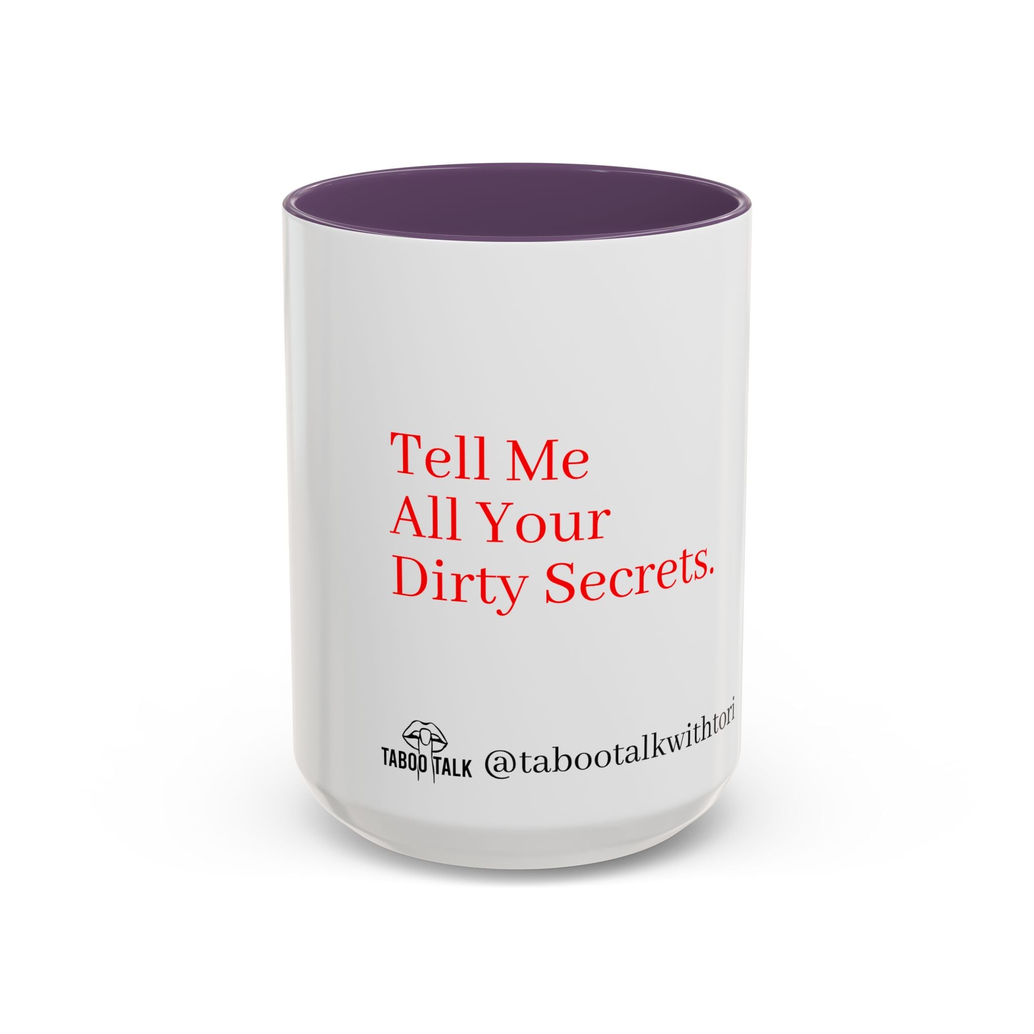 Accent Coffee Mug — 'tabootalkwithtori.com' Branded Accent Coffee Mug (11/15oz)