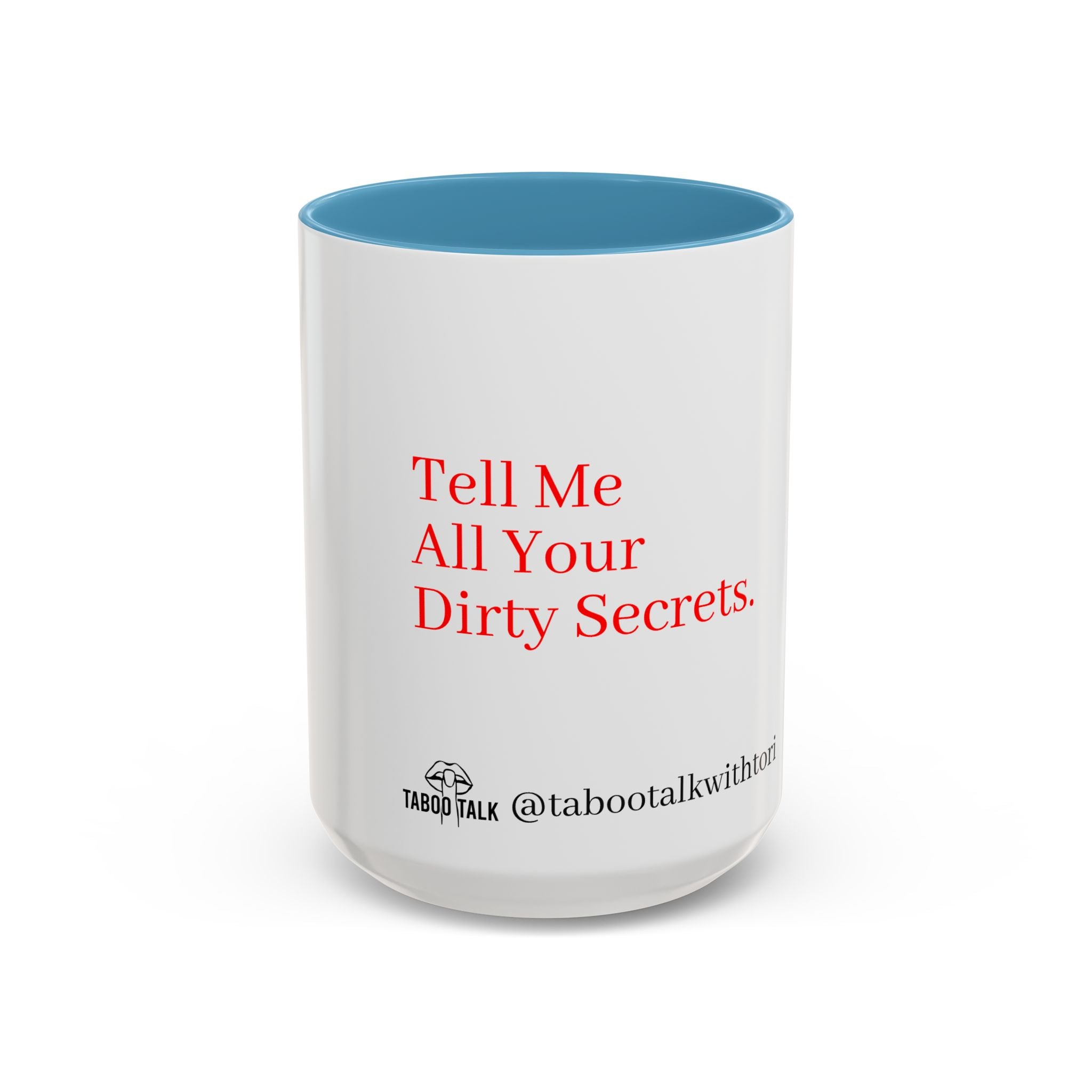 Accent Coffee Mug — 'tabootalkwithtori.com' Branded Accent Coffee Mug (11/15oz)