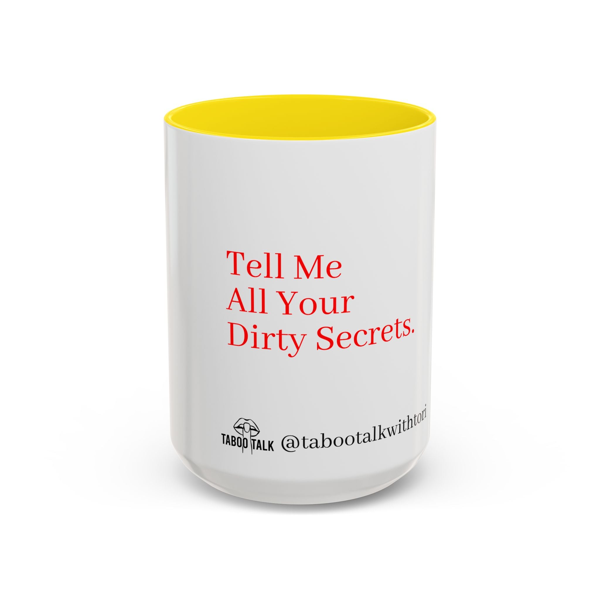 Accent Coffee Mug — 'tabootalkwithtori.com' Branded Accent Coffee Mug (11/15oz)
