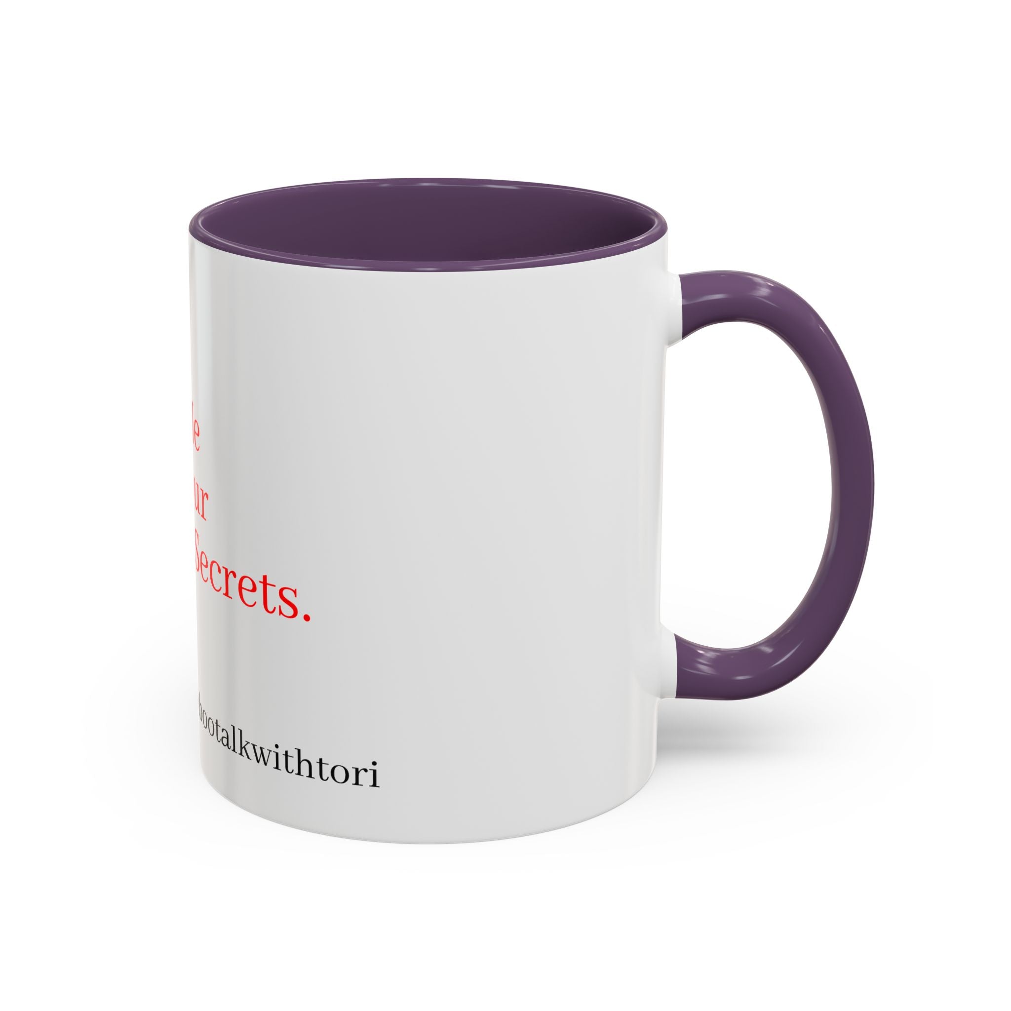 Accent Coffee Mug — 'tabootalkwithtori.com' Branded Accent Coffee Mug (11/15oz)