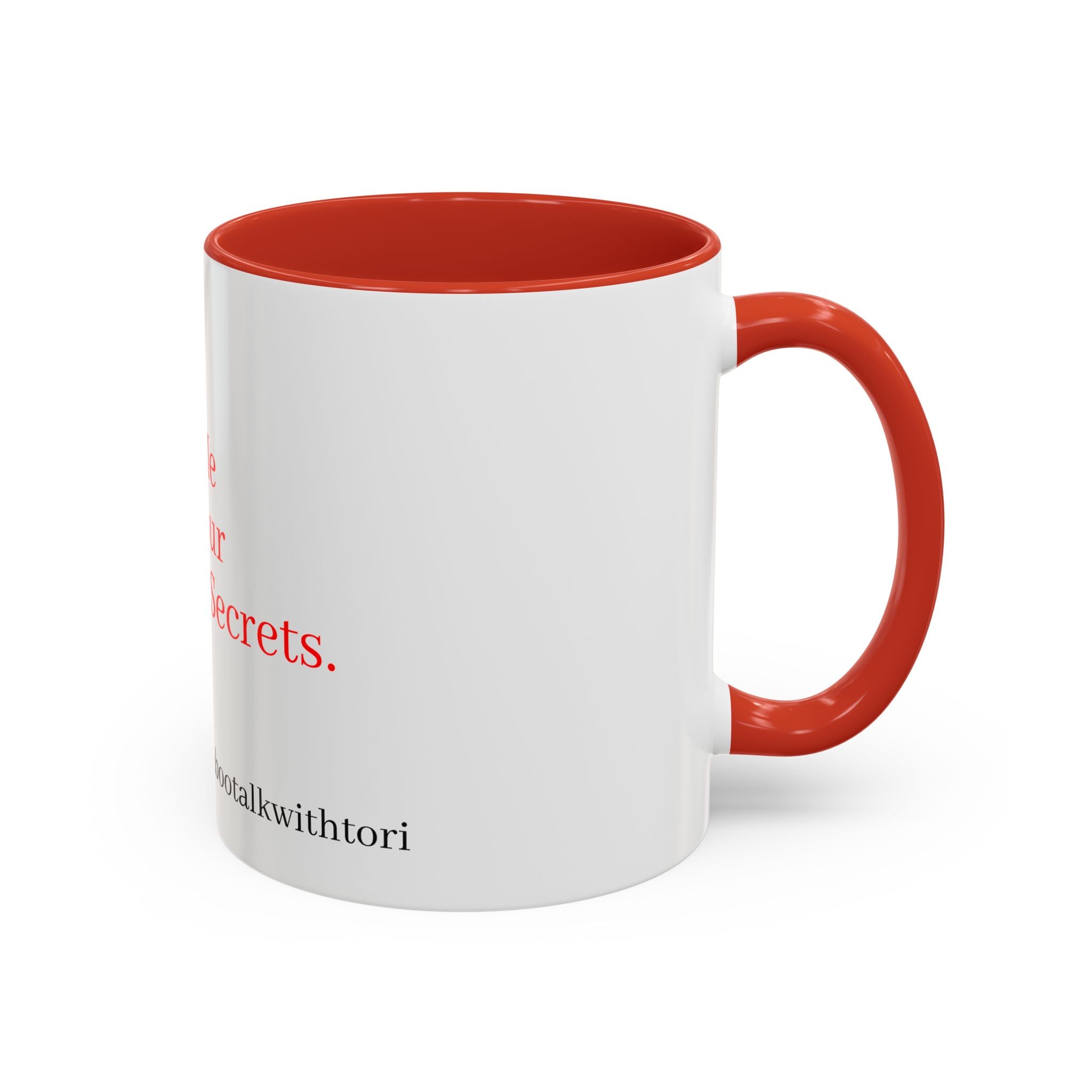 Accent Coffee Mug — 'tabootalkwithtori.com' Branded Accent Coffee Mug (11/15oz)