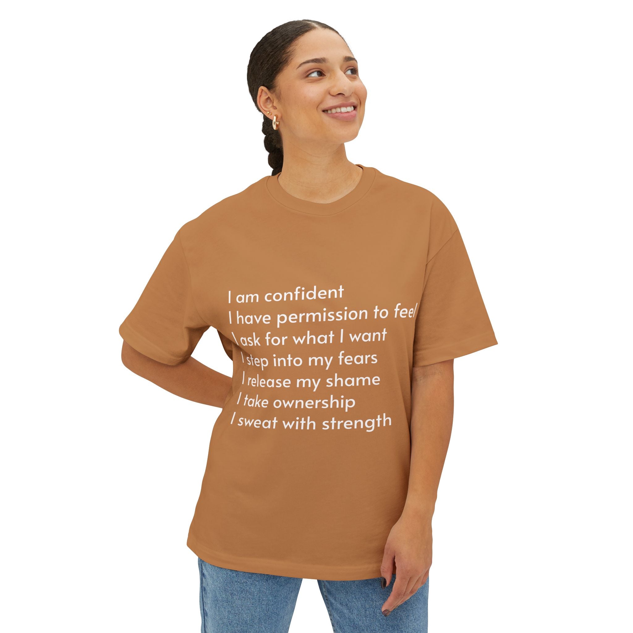 Taboo Talk Tee — "Permission to Feel Pleasure" Graphic Boxy T-Shirt