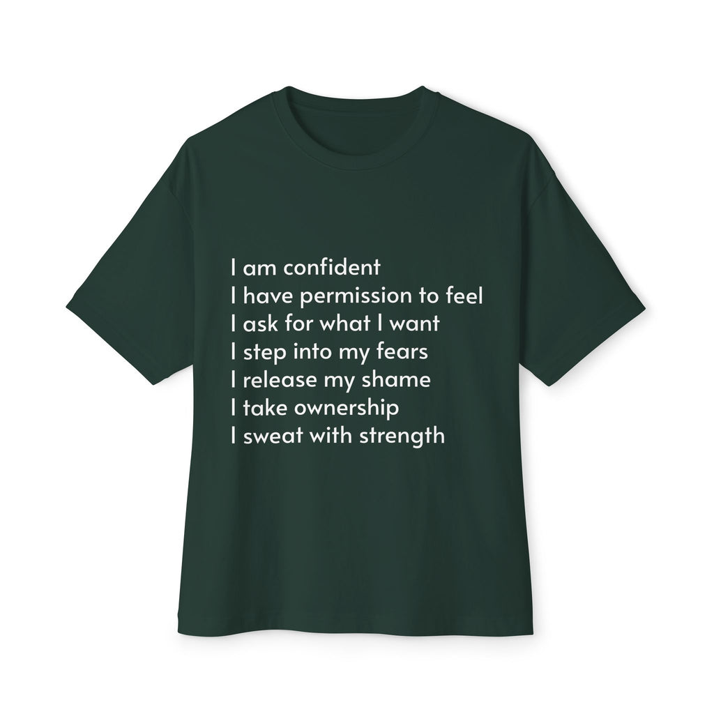 Taboo Talk Tee — "Permission to Feel Pleasure" Graphic Boxy T-Shirt