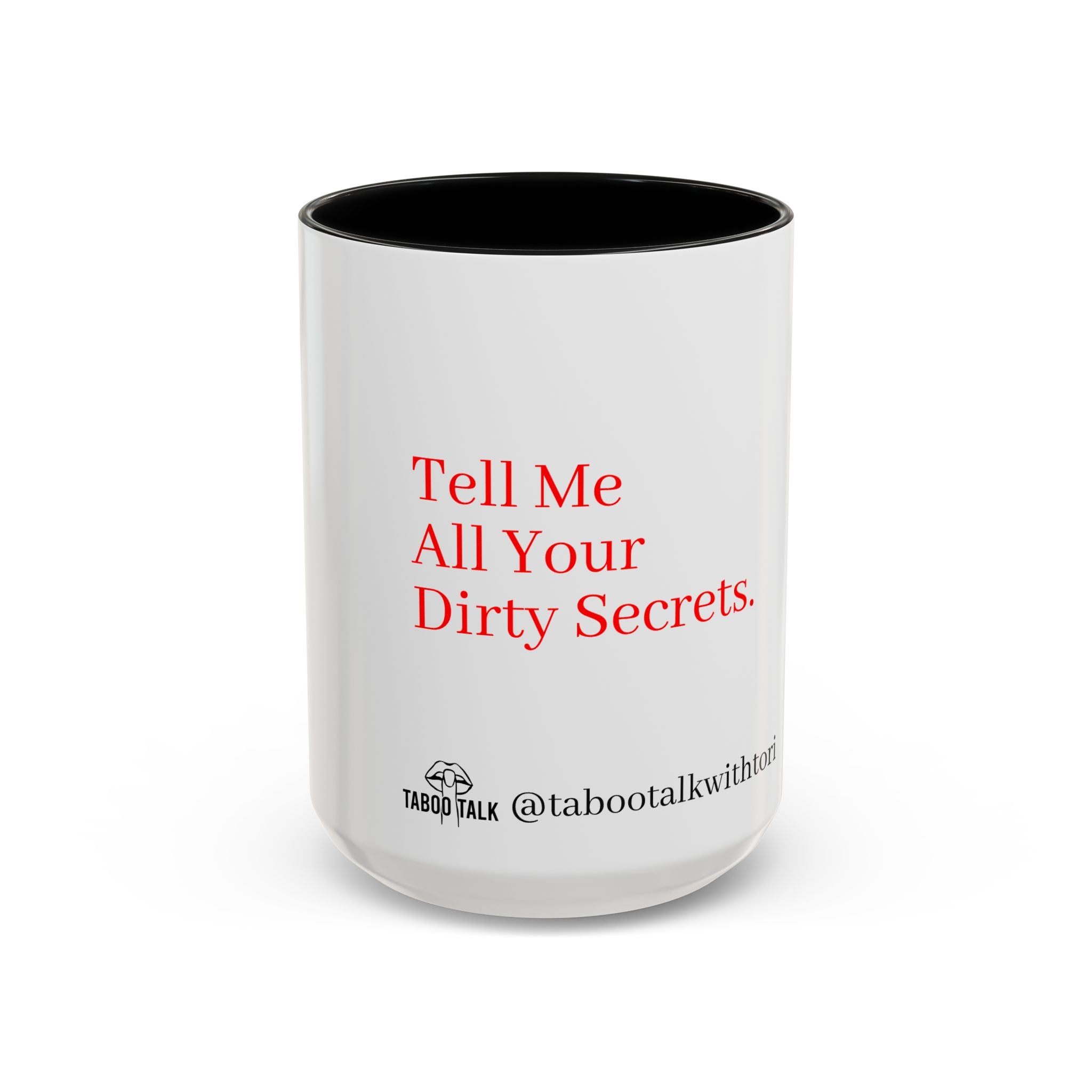 Accent Coffee Mug — 'tabootalkwithtori.com' Branded Accent Coffee Mug (11/15oz)