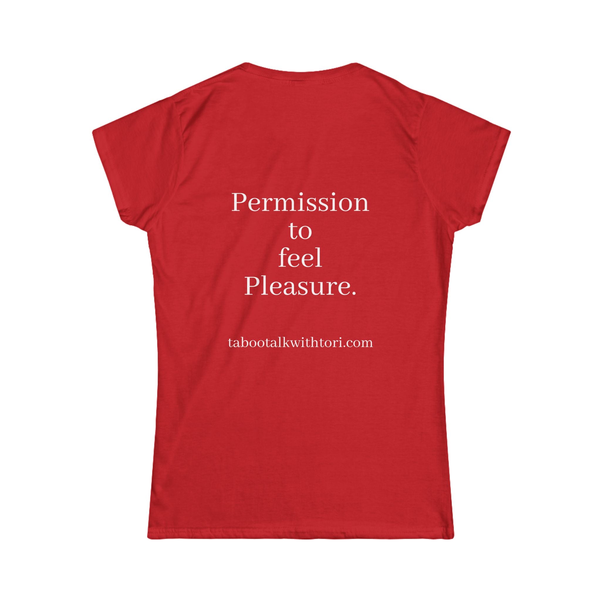"Taboo Talk" Women's Graphic Tee — Minimal Lip Shh Design