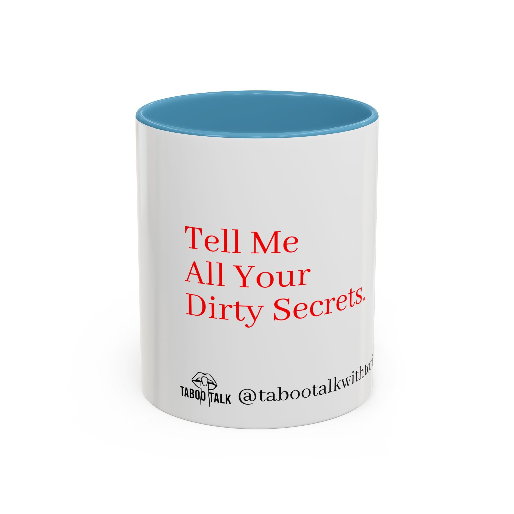 Accent Coffee Mug — 'tabootalkwithtori.com' Branded Accent Coffee Mug (11/15oz)