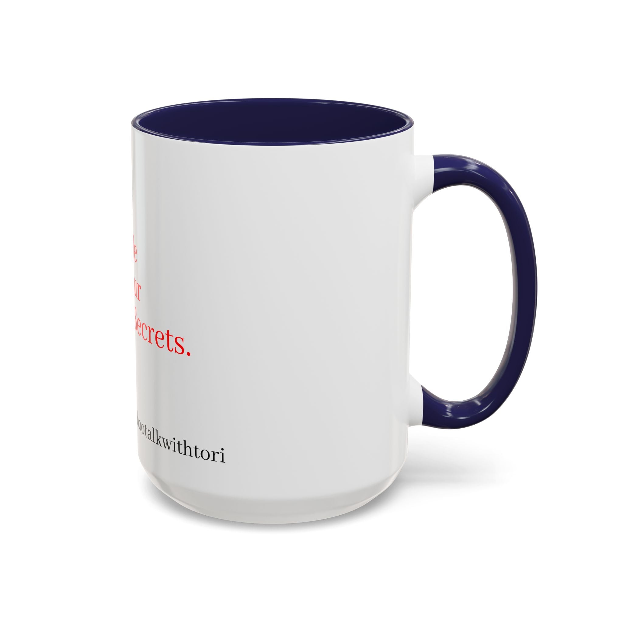 Accent Coffee Mug — 'tabootalkwithtori.com' Branded Accent Coffee Mug (11/15oz)