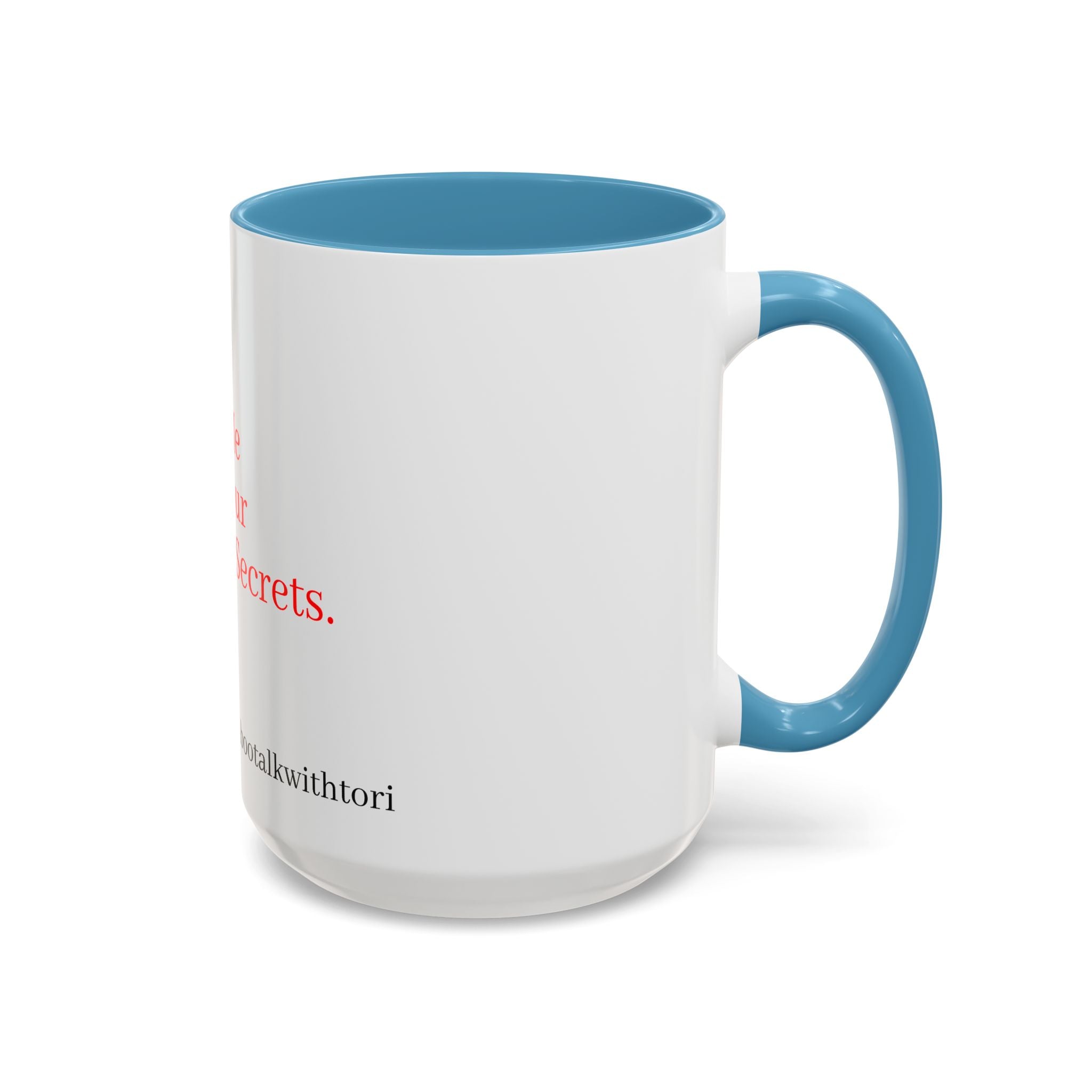 Accent Coffee Mug — 'tabootalkwithtori.com' Branded Accent Coffee Mug (11/15oz)