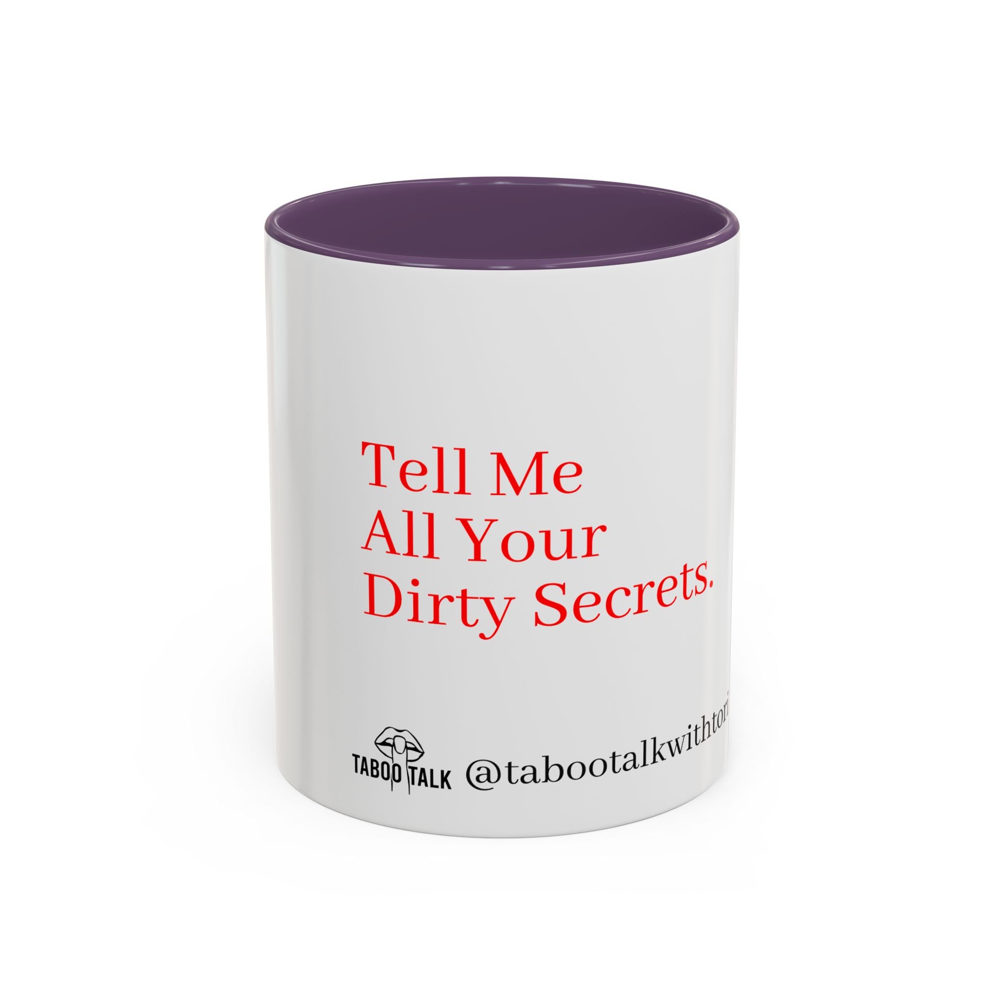 Accent Coffee Mug — 'tabootalkwithtori.com' Branded Accent Coffee Mug (11/15oz)