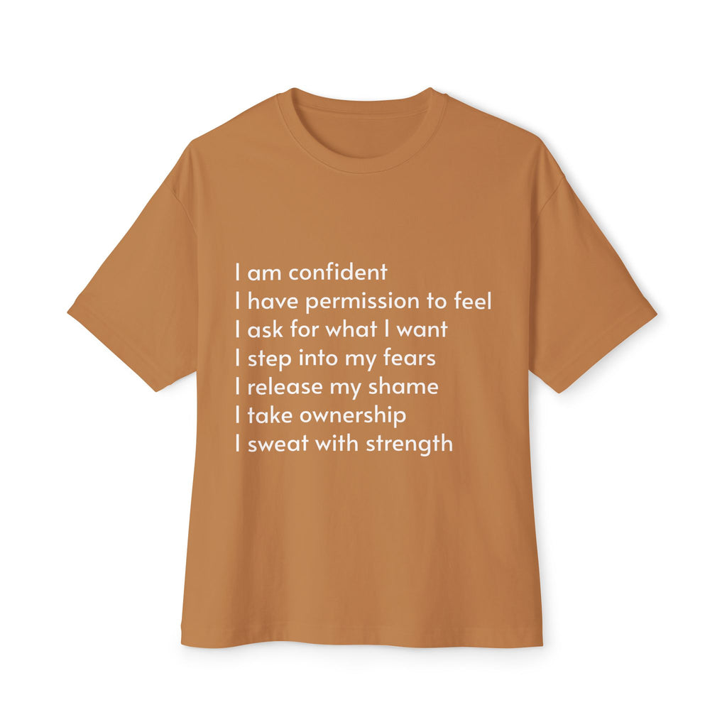 Taboo Talk Tee — "Permission to Feel Pleasure" Graphic Boxy T-Shirt