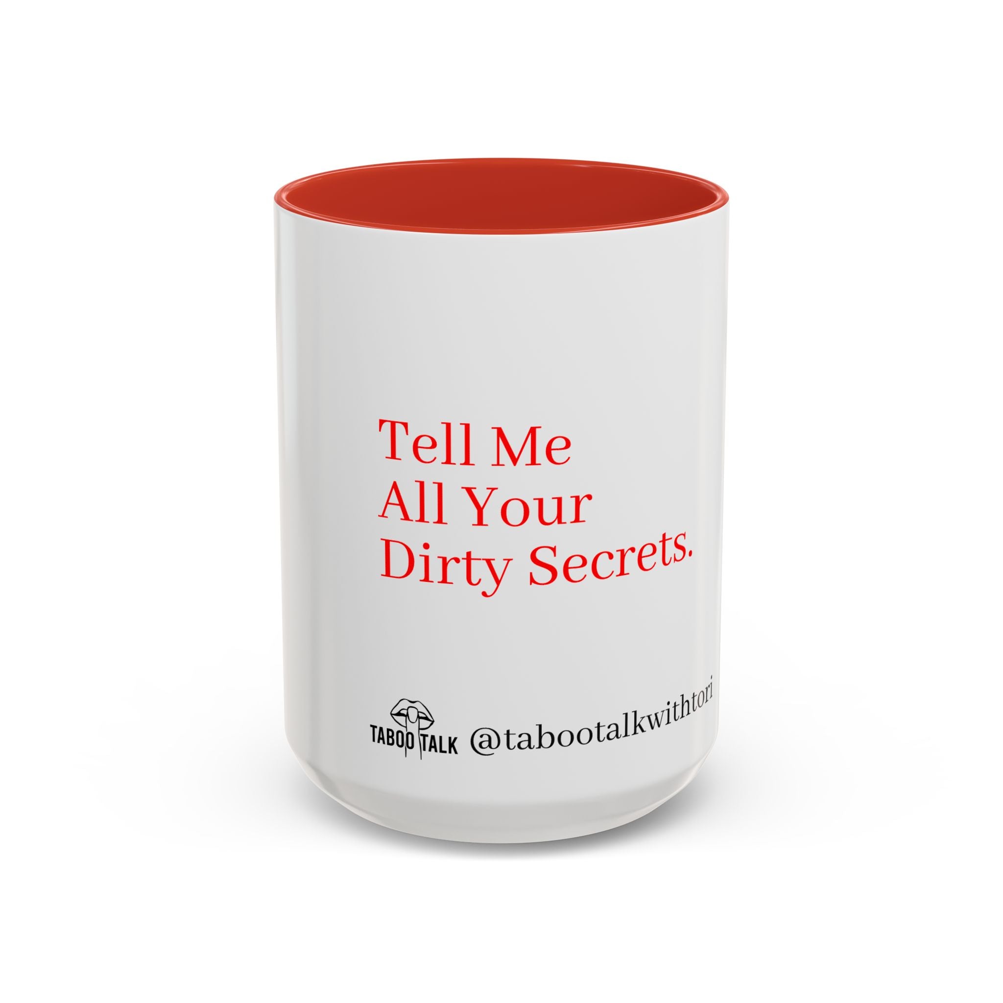 Accent Coffee Mug — 'tabootalkwithtori.com' Branded Accent Coffee Mug (11/15oz)