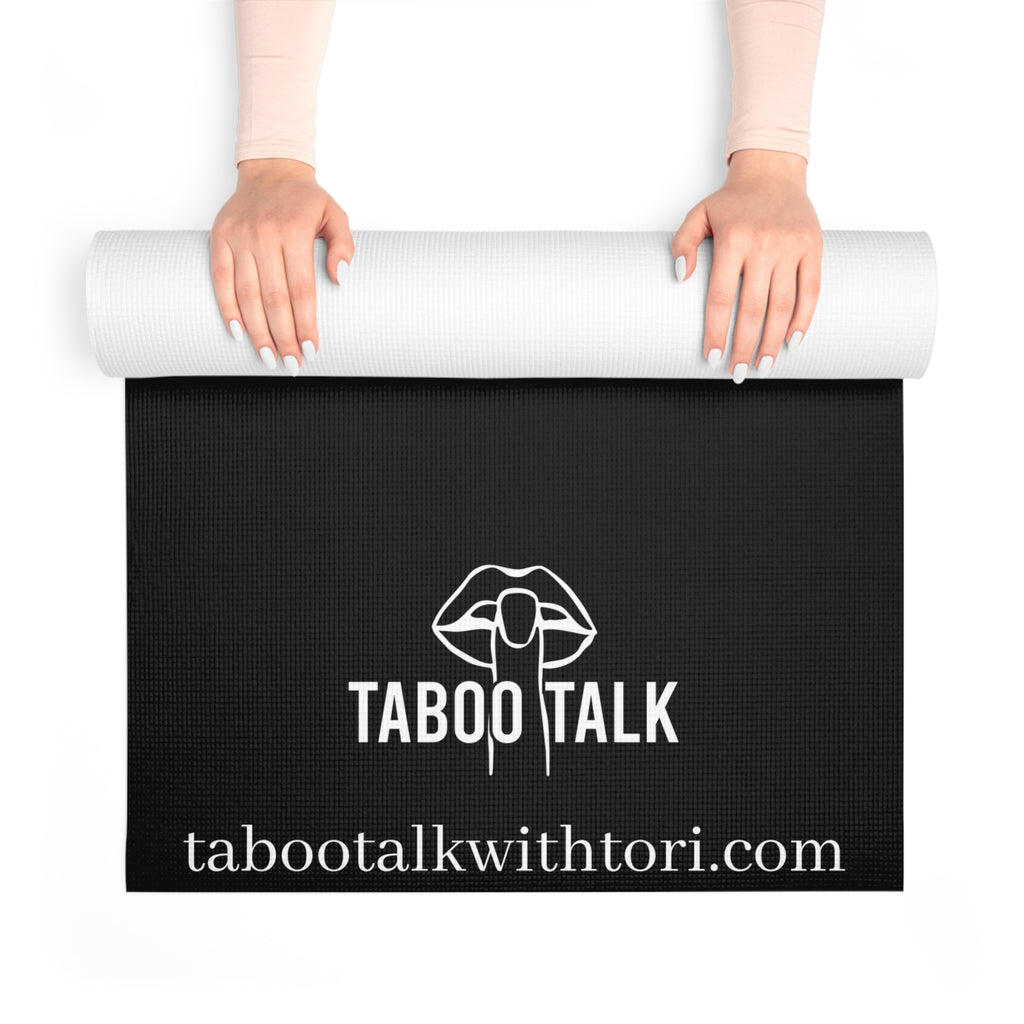 Red 'Take Me to My Edges' Foam Yoga Mat — Taboo Talk Branded Exercise Mat