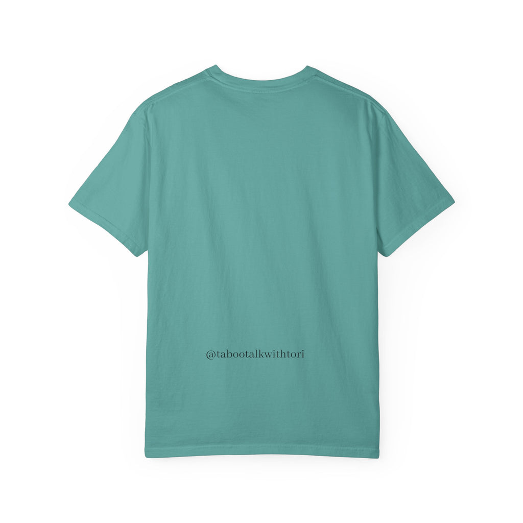 Taboo Talk Graphic T‑Shirt — Shushing Lips Logo Tee