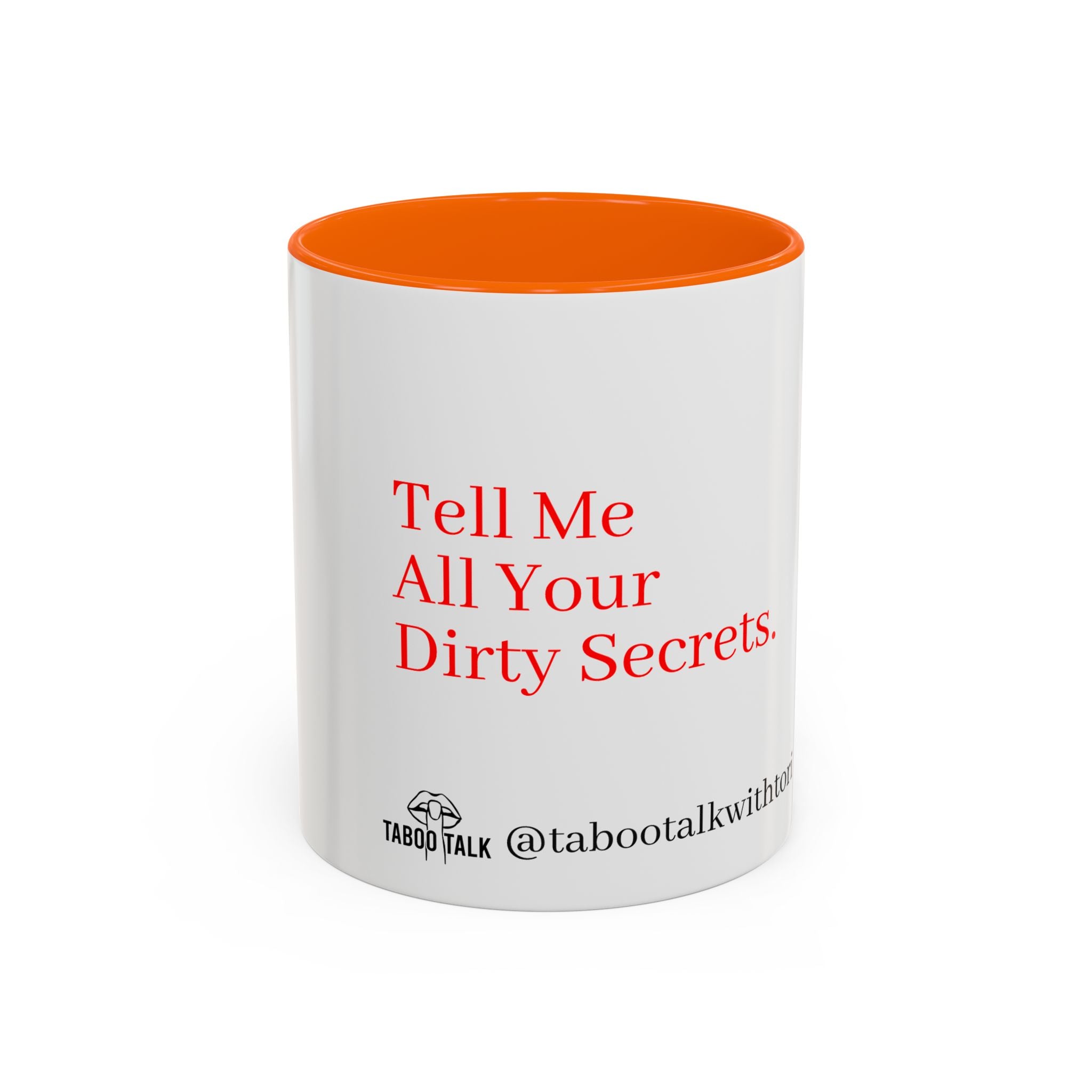 Accent Coffee Mug — 'tabootalkwithtori.com' Branded Accent Coffee Mug (11/15oz)
